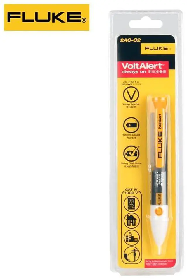 Alt view image 4 of 7 - FLUKE 2AC Volt Alert AC Non-Contact Voltage Testers from FLUKE 90V-1000V Non-Contact Test Pencil