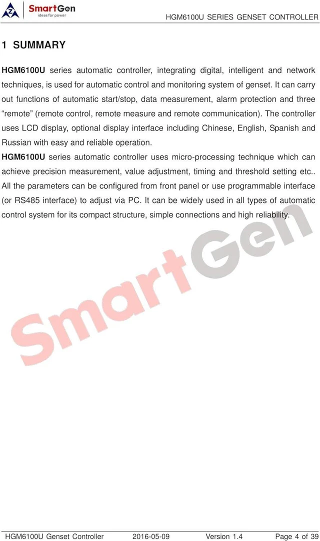 Alt view image 5 of 7 - HGM6120U Auto Mains Failure Generator Controller (AMF)