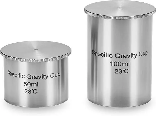 Main image of CGOLDENWALL Density Specific Gravity Cups 50cc/ml 100cc/ml Stainless Steel