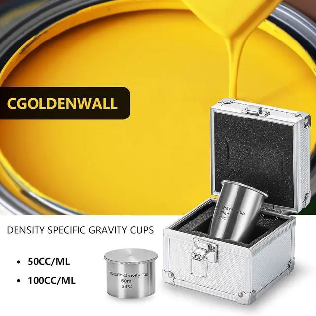 Alt view image 4 of 7 - CGOLDENWALL Density Specific Gravity Cups 50cc/ml 100cc/ml Stainless Steel