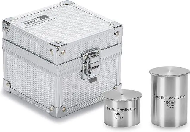 Alt view image 7 of 7 - CGOLDENWALL Density Specific Gravity Cups 50cc/ml 100cc/ml Stainless Steel