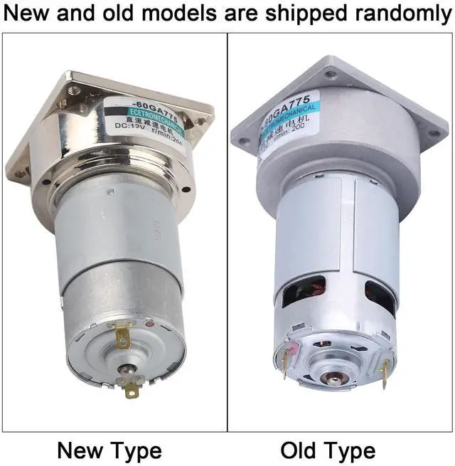 Alt view image 4 of 7 - YWBL-WH XD-60GA775 Geared Motor 12V 35W 200RPM Speed Adjustable Micro Electric Gear Motor with High Torque for DIY Robotics Industrial Equipment (200 RPM)