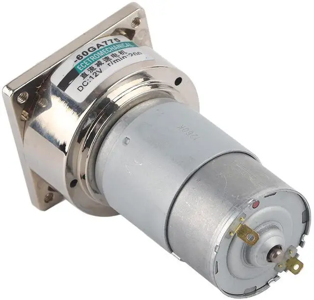 Alt view image 6 of 7 - YWBL-WH XD-60GA775 Geared Motor 12V 35W 200RPM Speed Adjustable Micro Electric Gear Motor with High Torque for DIY Robotics Industrial Equipment (200 RPM)