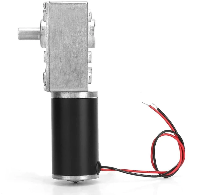 Alt view image 7 of 7 - Worm Gear Motor, High Torsion Speed Reduce Electric Gearbox Motor Reversible 8mm Shaft 12V(12V,400RPM)