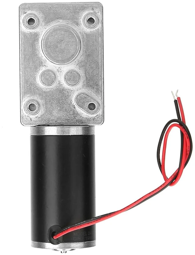 Alt view image 6 of 7 - Worm Gear Motor, High Torsion Speed Reduce Electric Gearbox Motor Reversible 8mm Shaft 12V(12V,400RPM)