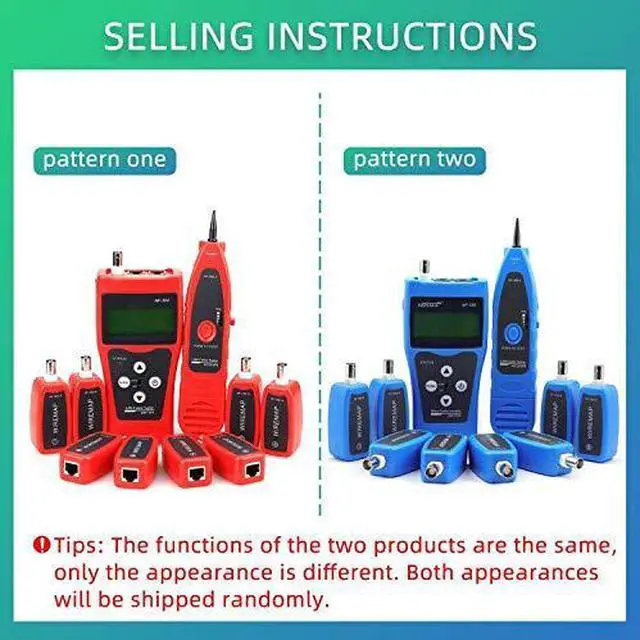 Alt view image 3 of 7 - NF-388 Multipurpose Handheld Network Coax Cable Tester Trace Cat6 6E Cat5E Coaxial Cable Tracker USB BNC RJ45 RJ11 Tester Network Cable Ethernet Wire Tester Telephone Cable Tester Audio Cable