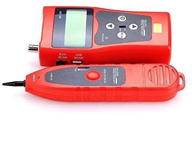 Alt view image 5 of 7 - NF-388 Multipurpose Handheld Network Coax Cable Tester Trace Cat6 6E Cat5E Coaxial Cable Tracker USB BNC RJ45 RJ11 Tester Network Cable Ethernet Wire Tester Telephone Cable Tester Audio Cable