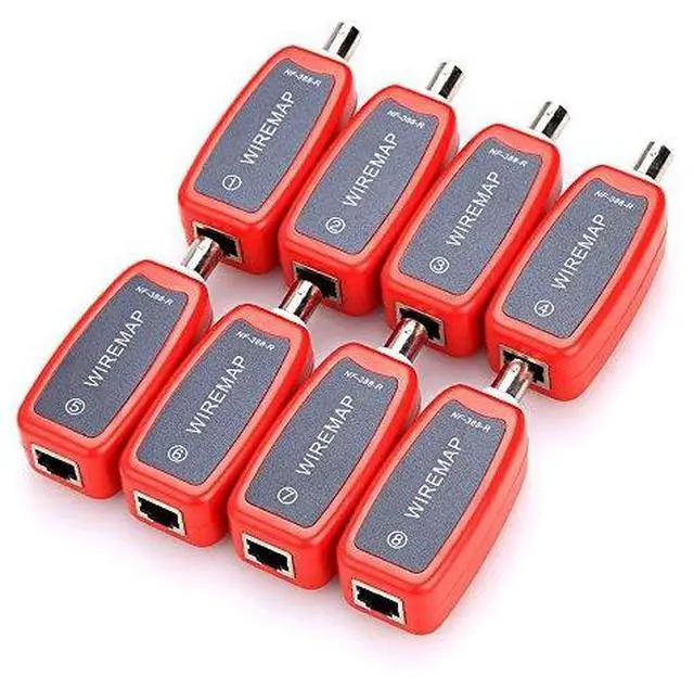 Alt view image 6 of 7 - NF-388 Multipurpose Handheld Network Coax Cable Tester Trace Cat6 6E Cat5E Coaxial Cable Tracker USB BNC RJ45 RJ11 Tester Network Cable Ethernet Wire Tester Telephone Cable Tester Audio Cable
