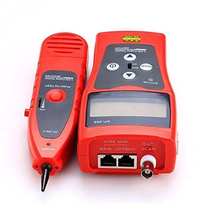 Alt view image 4 of 7 - NF-388 Multipurpose Handheld Network Coax Cable Tester Trace Cat6 6E Cat5E Coaxial Cable Tracker USB BNC RJ45 RJ11 Tester Network Cable Ethernet Wire Tester Telephone Cable Tester Audio Cable