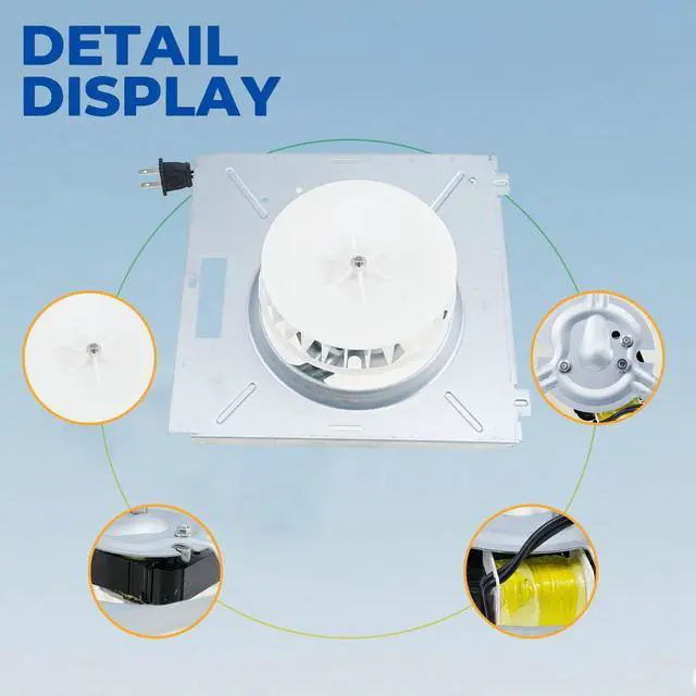 Alt view image 2 of 7 - 769RL B Unit, S0504B000 Bathroom Exhaust Fan Motor Assembly - Direct Replacement for Broan Nutone Models 769RL, 763RL, 757, 765RL, VF705RCN, VF707RCN - Replaces JESP-61K13 / C-87547