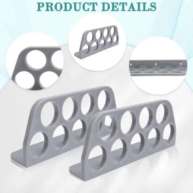Alt view image 5 of 7 - 50 Pack Cable Chase-Wire Bracket, Cable Support Wire Bracket Holder for NMB Electrical Cord Organized Management, 9-Hole 1-Inch Diameter