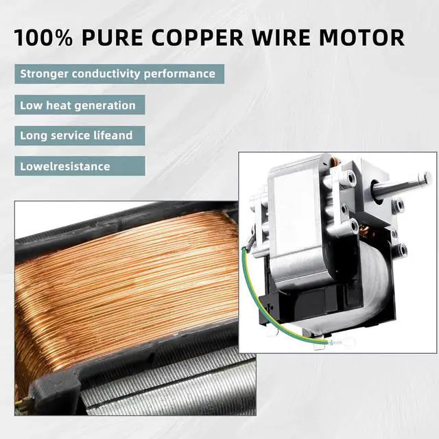 Alt view image 6 of 7 - Criditpid HC21ZE123A J238-150-15215 Draft Inducer Motor for Carrier Furnace, HC21ZE123 Exhaust Venter Motor for Bryant Payne Furnace, Inducer Motor Kit Includes Blower Wheel and Mounting Bracket.