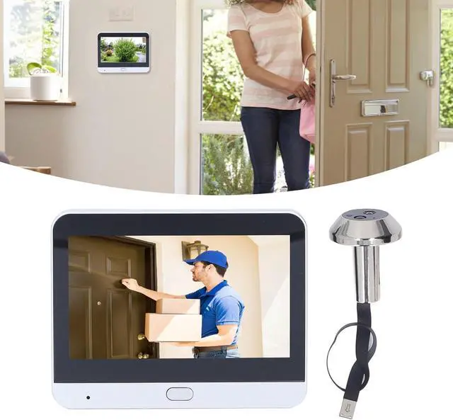 Alt view image 2 of 7 - Ring Doorbell, 1920 * 1080p Video Doorbell Doorbell Camera with 4.3inch Screen for Home Use
