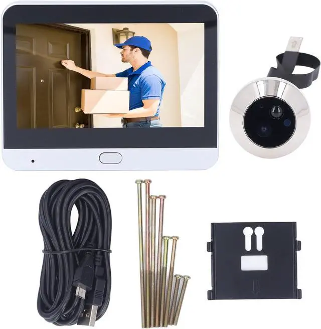 Alt view image 7 of 7 - Ring Doorbell, 1920 * 1080p Video Doorbell Doorbell Camera with 4.3inch Screen for Home Use