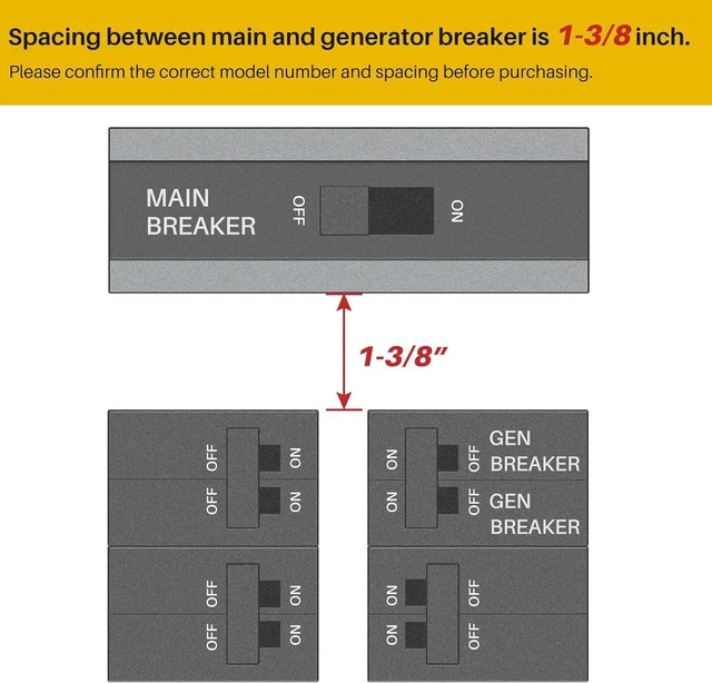 Alt view image 2 of 6 - Generator Interlock Kit Suitable for Square D QO or Homeline 150 or 200 amp Panels.