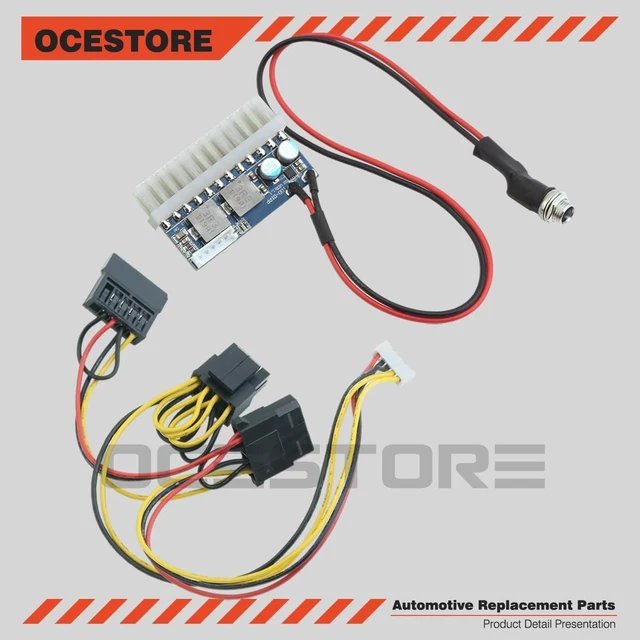 Alt view image 2 of 5 - OCESTORE 24Pin ATX Switch Pico PSU Car Auto Mini ITX High Power Supply Module DC 12V 160W ATX Power Switch Cable