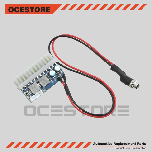 Alt view image 3 of 5 - OCESTORE 24Pin ATX Switch Pico PSU Car Auto Mini ITX High Power Supply Module DC 12V 160W ATX Power Switch Cable