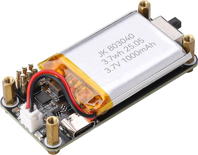 Main image of SEENGREAT Pi Zero UPS HAT (A) - Uninterruptible Power Supply with 1000mAh Battery, Real-Time Monitoring for Raspberry Pi Zero W/WH/2W/2WH, I2C Interface