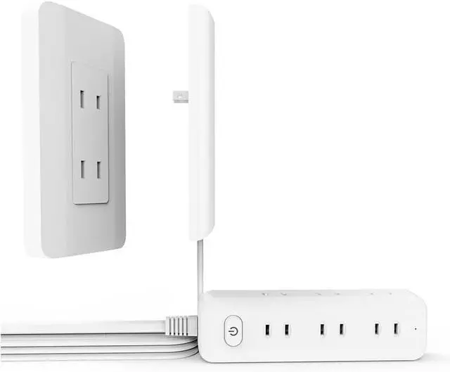 Main image of Surge Protector Plug Power Strip 2M Smart Socket Multiple Extension Cord