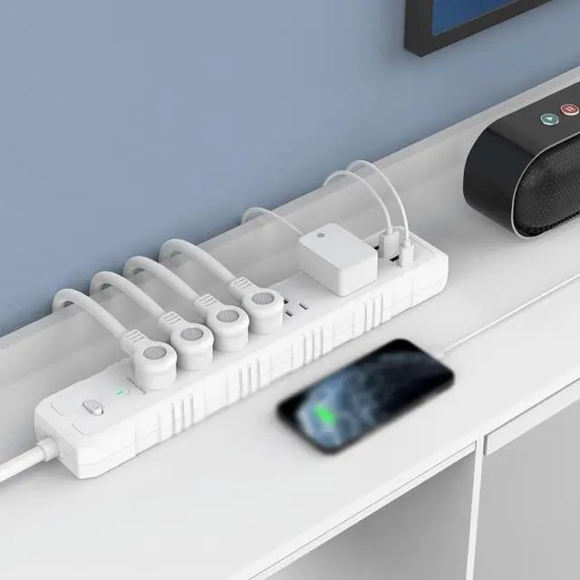 Alt view image 3 of 4 - Multiple AC Electrical Rewireable Power StripOutlets Extension Socket Cord Cable