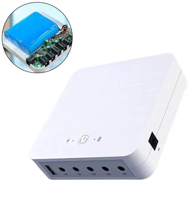 Alt view image 3 of 7 - 13200mAh Uninterruptible Supply Routers, Cameras & More - Backup Battery Multi-Port Compatibility