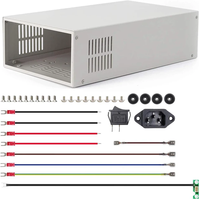 Alt view image 5 of 7 - S800 Digital Voltmeter Housing for RD6012 RD6012W RD6018 RD6018W Metal Outcase Powersupply Cold Rolled Steel Aluminum Plate High Hardness Wear Long Service Integrated Panel Adjustable