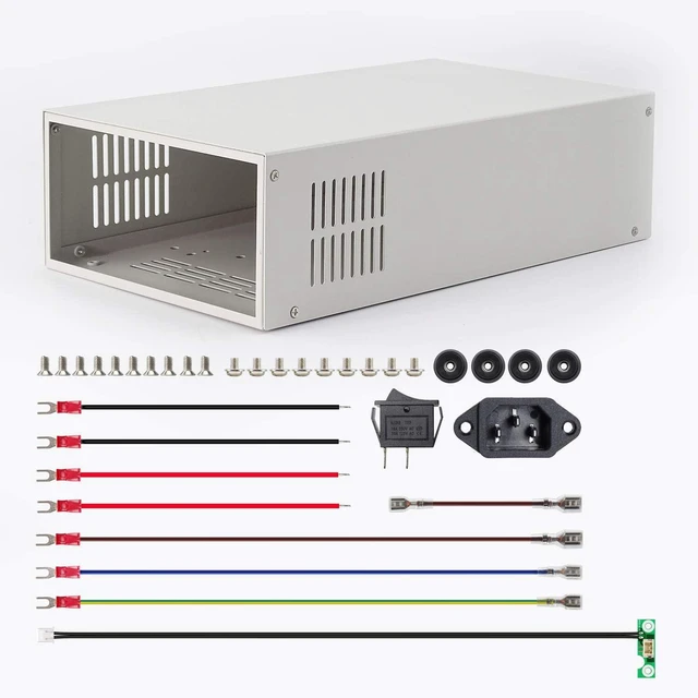 Alt view image 7 of 7 - S800 Digital Voltmeter Housing for RD6012 RD6012W RD6018 RD6018W Metal Outcase Powersupply Cold Rolled Steel Aluminum Plate High Hardness Wear Long Service Integrated Panel Adjustable