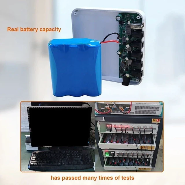 Alt view image 4 of 7 - 13200mAh Mini Power Supply with Multiple Output Options 5V 9V 12V 19V for Portable Electronic Router and Access Control