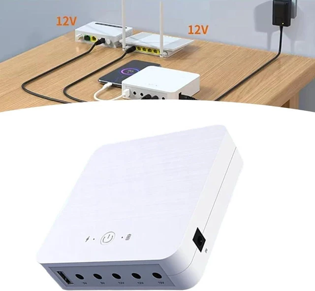 Alt view image 7 of 7 - 13200mAh Mini Power Supply with Multiple Output Options 5V 9V 12V 19V for Portable Electronic Router and Access Control