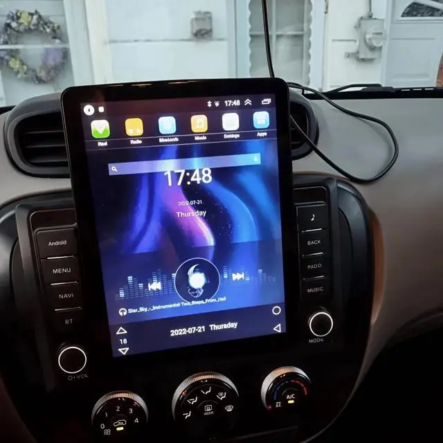 Main image of 9.7 Inch Double Din Car Stereo Radio with CarPlay 4 LED Backup Camera for Kia Soul 2014-2019-High-Speed 2GB RAM 32GB ROM - Touchscreen Car Player With Rear View AHD Camera Input