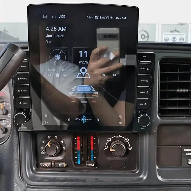 Main image of 9.7 Inch Double Din Car Stereo Radio with CarPlay 4 LED Backup Camera for Chevrolet for Avalanche 1500 / 2500 -High-Speed 2GB RAM 32GB ROM - Touchscreen Car Player With Rear View AHD Camera Input
