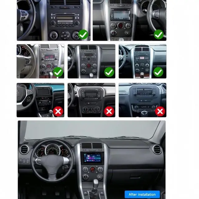 Alt view image 3 of 7 - Android 13 10" Rotatable Head Unit for Ford for F-250 F-350 Super Duty 2006-2014 CarPlay Android Auto Camera-High-Speed 2GB RAM 32GB ROM - Touchscreen Car Player With Rear View AHD Camera Input