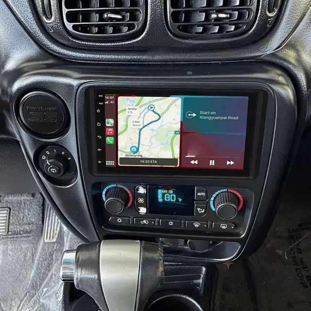 Main image of 7 Inch Android 15 Double Din Car Stereo GPS Navigation Head Unit Compatible for Chevrolet for Blazer 2004-2006-High-Speed 2GB RAM 32GB ROM - Touchscreen Car Player With Rear View AHD Camera Input