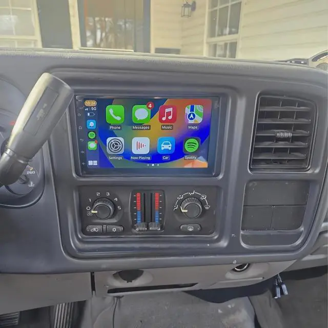 Main image of 7" Android 15 Touch Screen Car Radio for Chevy for Silverado C/K 2003-2006 2G+32G Wireless CarPlay Android Auto GPS Navigation AHD Backup Camera Microphone