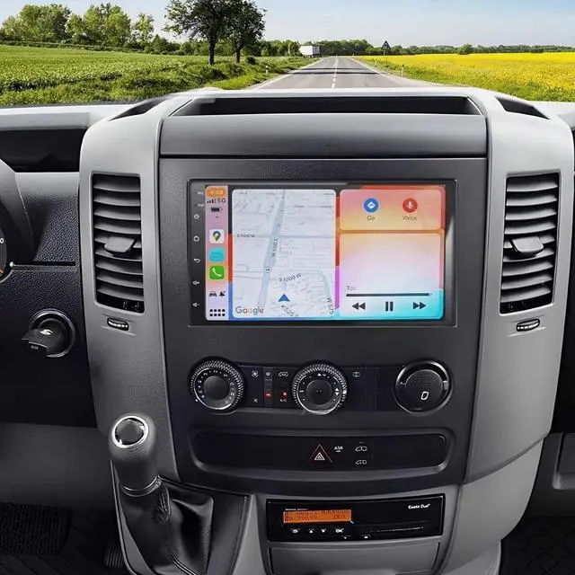 Main image of 7" Android 15 Touch Screen Car Radio for VW 2007-2016 2G+32G Wireless CarPlay Android Auto GPS Navigation AHD Backup Camera Microphone