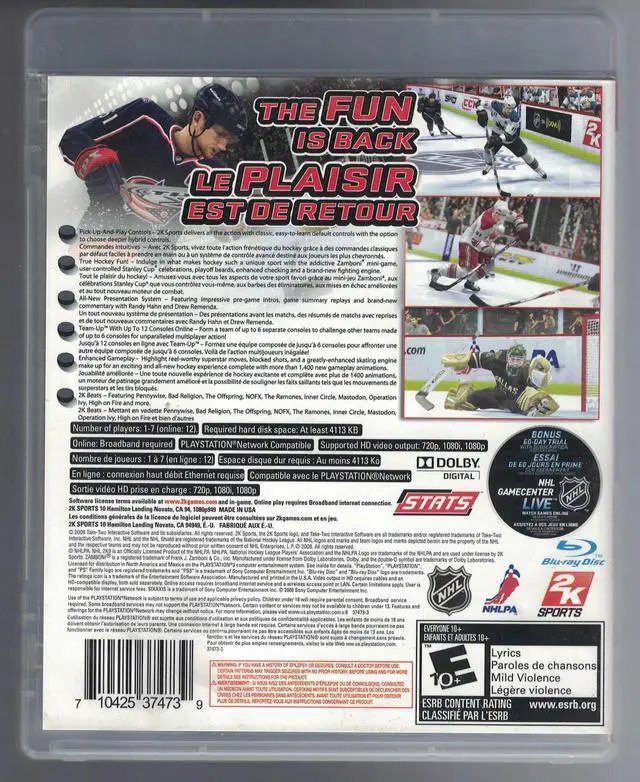 Alt view image 2 of 2 - NHL 2K9 - PlayStation 3