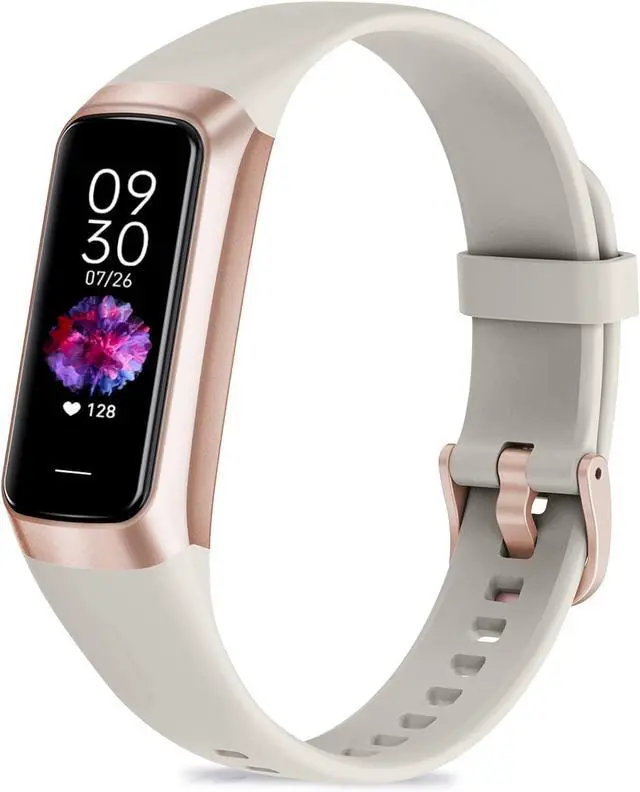 Main image of Fitness Tracker with Heart Rate/Blood Oxygen/Sleep Monitor, 20+ Sports Modes Smart Watches for Women/Men, Activity & Step Tracker Smart Watch for Android/iOS Phones (White)