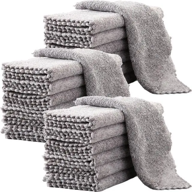 Main image of 20 Pack Kitchen Dish Cloths Super Absorbent Coral Fleece Dish Cloths, Reusable Washable Fast Drying Rags, Nonstick Oil Microfiber Lint-Free Kitchen Cleaning Towels for Furniture Car Tea Bowl 10 x 10"
