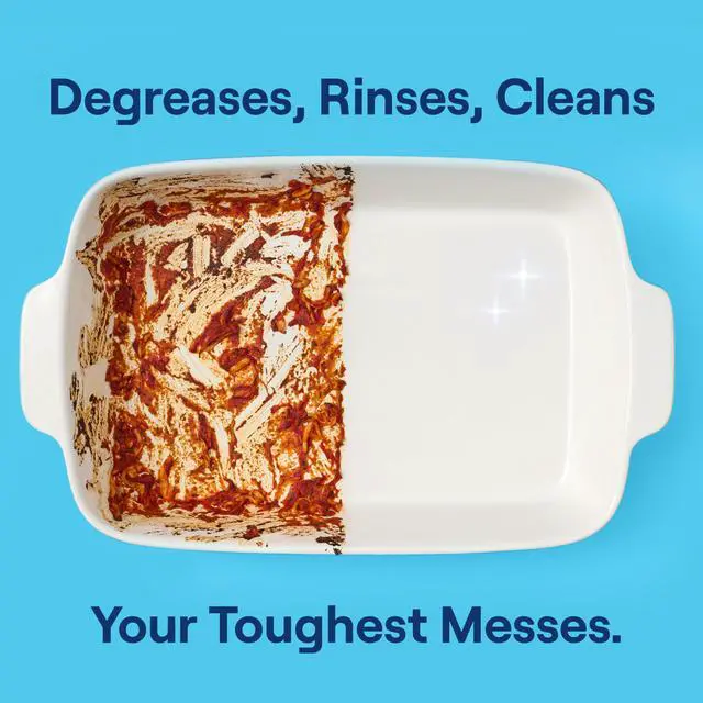 Alt view image 4 of 7 - Triple Action Clean Automatic Dishwasher Detergent Packs with Bio-Enzyme Power, Free & Clear, Fights 48-hour Stuck-on Food, 54 count