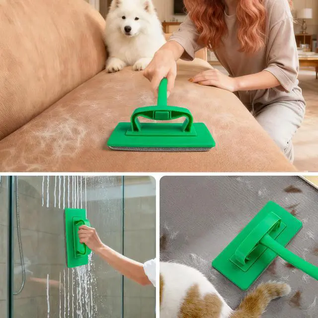 Alt view image 7 of 7 - MyLifeUNIT 2 Packs Mesh Screen Cleaner, Detachable Window Screen Cleaning Brush, Window Screen Cleaners Tool with Wet and Dry Dual-Use