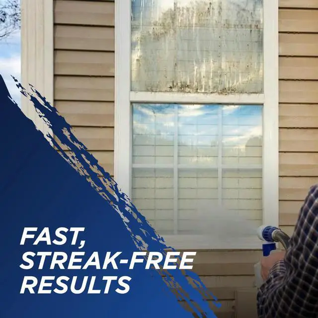 Alt view image 2 of 7 - 30 SECONDS Outdoor Window & Screen Concentrated Cleaner for Glass, Patio Doors, Fiberglass, Furniture - No Screen Removal Required, Spray & Rinse - Refill for Hose End Sprayer Bottles, 1.1 Gallon
