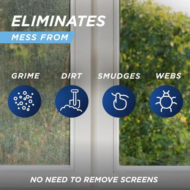 Alt view image 4 of 7 - 30 SECONDS Outdoor Window & Screen Concentrated Cleaner for Glass, Patio Doors, Fiberglass, Furniture - No Screen Removal Required, Spray & Rinse - Refill for Hose End Sprayer Bottles, 1.1 Gallon