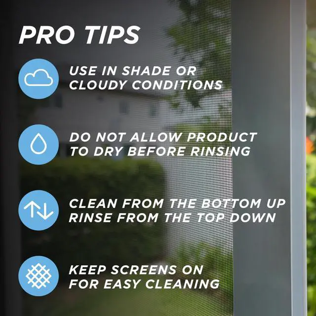 Alt view image 7 of 7 - 30 SECONDS Outdoor Window & Screen Concentrated Cleaner for Glass, Patio Doors, Fiberglass, Furniture - No Screen Removal Required, Spray & Rinse - Refill for Hose End Sprayer Bottles, 1.1 Gallon