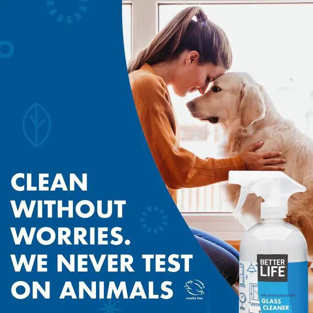 Alt view image 5 of 7 - Better Life Glass Cleaner, Streak-free Window Cleaner, Surface Cleaning Spray, Mirror, Screen and Shower Door Cleaner, Removes Fingerprints, Dust, Dirt, Unscented, 32 Oz, Pack of 1
