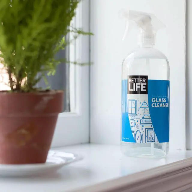 Alt view image 3 of 7 - Better Life Glass Cleaner, Streak-free Window Cleaner, Surface Cleaning Spray, Mirror, Screen and Shower Door Cleaner, Removes Fingerprints, Dust, Dirt, Unscented, 32 Oz, Pack of 1