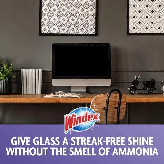 Alt view image 4 of 7 - Windex Wipes Glass Cleaning Ammonia Free, Pre-Moistened Wipes for Cleaning All Glass Surfaces, Crystal Rain Fresh Scent, 25 Count