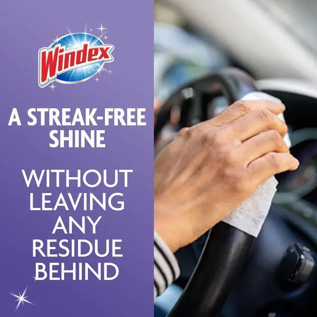 Alt view image 7 of 7 - Windex Wipes Glass Cleaning Ammonia Free, Pre-Moistened Wipes for Cleaning All Glass Surfaces, Crystal Rain Fresh Scent, 25 Count