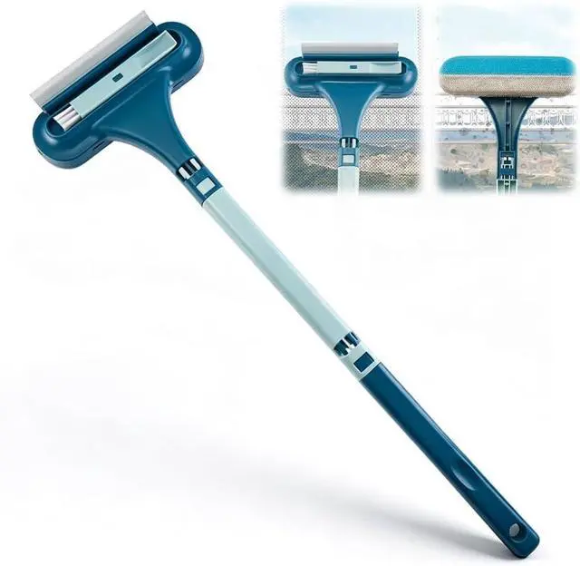 Main image of Upgrade Window Screen Cleaner, 2 in 1 Detachable Window Cleaning Brush with Squeegee, Wet Dry Dual-Use Multi-Functional Glass Net Cleaner Tool for Dusty Corners, Patio, Door, Porch Screens (1)