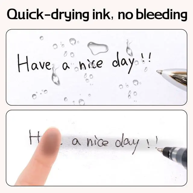 Alt view image 5 of 7 - Gel Pens, 30 Pcs 0.7mm Retractable Pens Black Ink