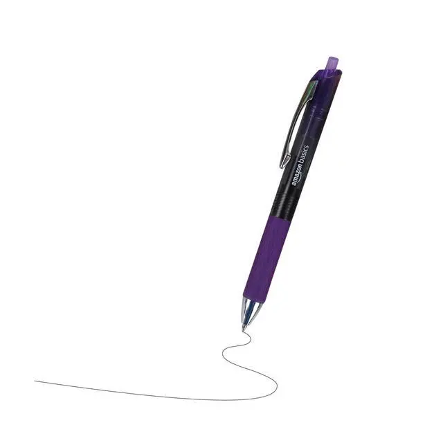 Alt view image 3 of 5 - Retractable Gel Pens, Fine Point 0.7mm, Smooth Writing, Assorted Colors, 12-Pack